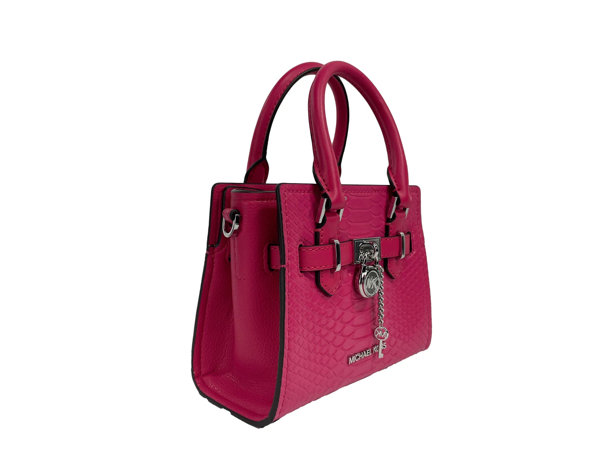 Hamilton XS Pink Snake Leather Crossbody - Velora Luxury Fashion