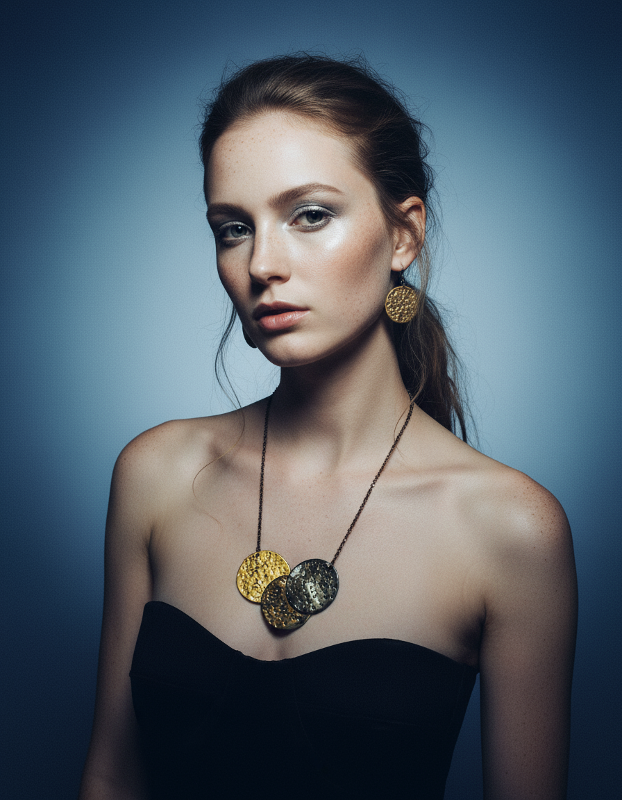 Chunky Metallic Statement Necklace - Velora Luxury Fashion