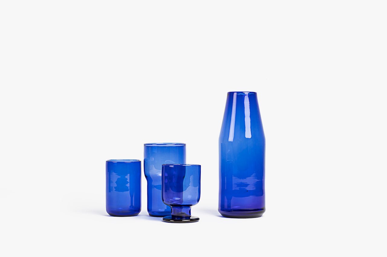 Handmade blown Glass Goblet Set of 2 - Velora Luxury Fashion