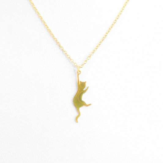 Hang In There Kitty Necklace - Velora