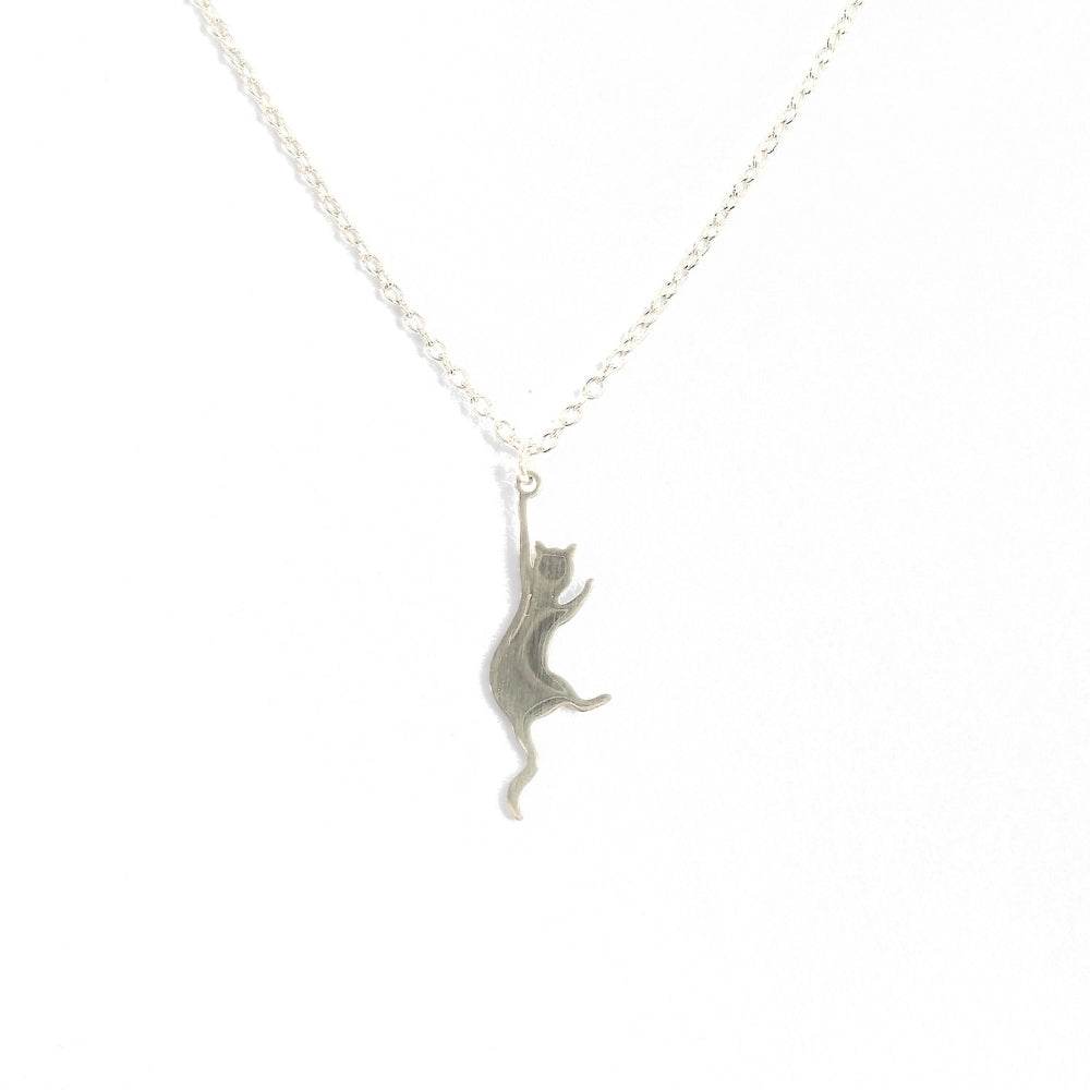 Hang In There Kitty Necklace - Velora
