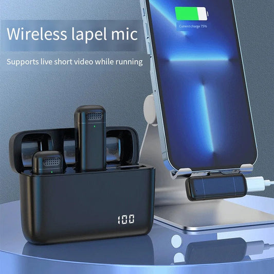 Top Sale K6 1to2 Collar Micro Tie Lavalier Microphone Wireless Live Interview Outdoor for Mobile Phone Smartphone Velora