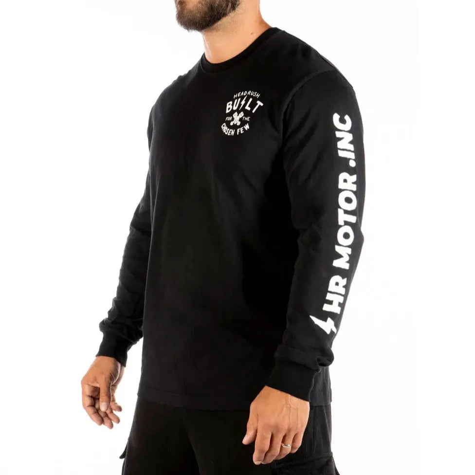 Headrush Men's "Built for the Chosen Few" Long Sleeve Tee Boutique of Leathers/Open Road