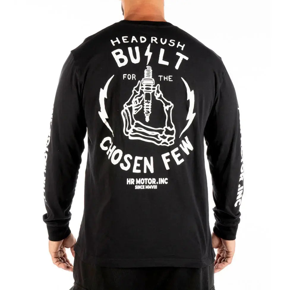 Headrush Men's "Built for the Chosen Few" Long Sleeve Tee Boutique of Leathers/Open Road