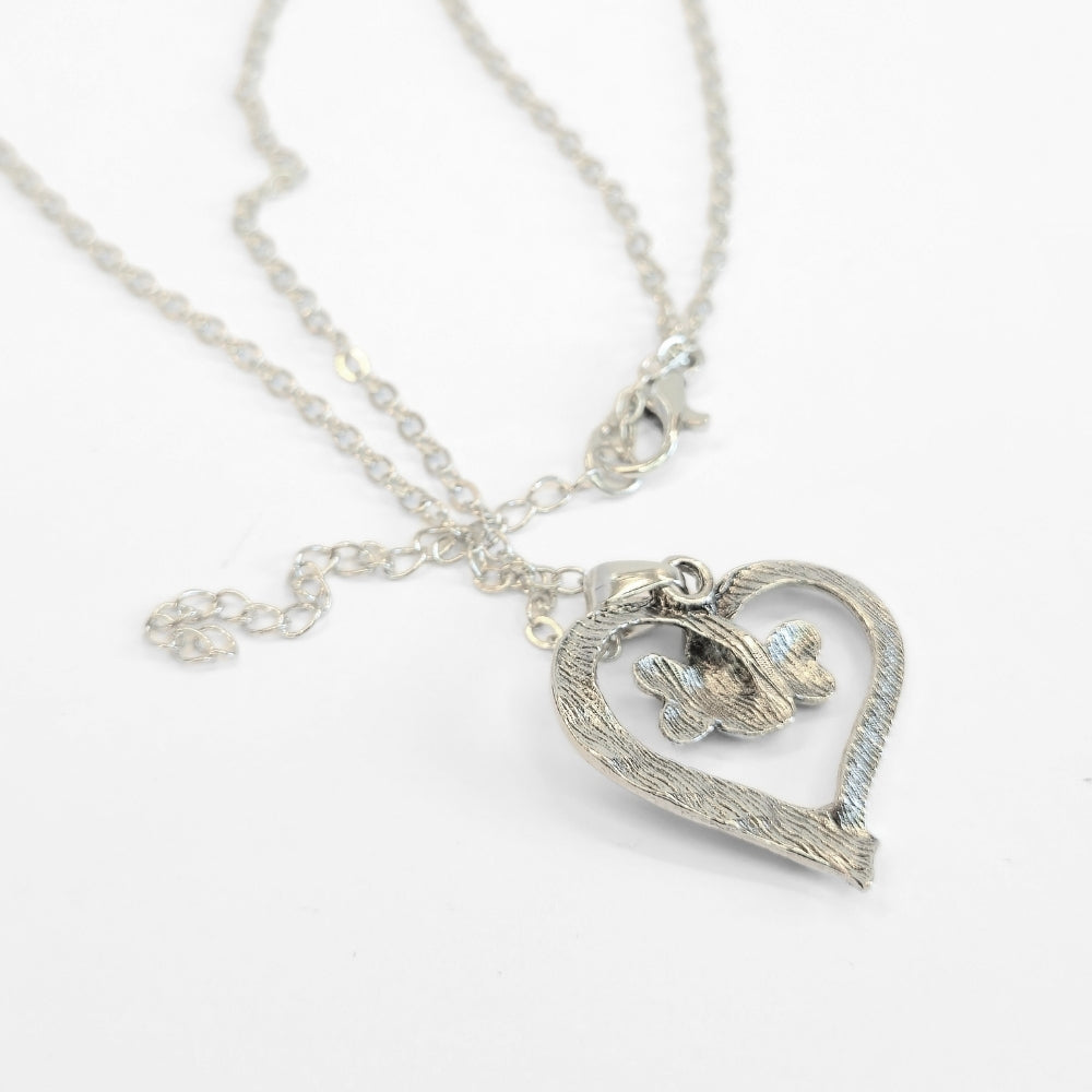 Heart & Bone Necklace - Velora Luxury Fashion