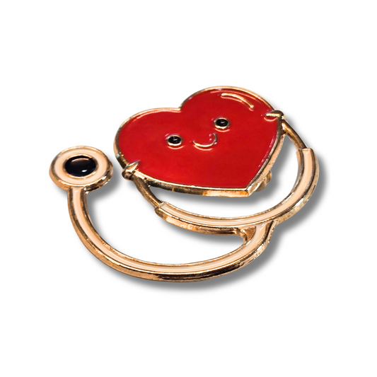 Heart Shaped Stethoscope | Collectible Pin - Velora