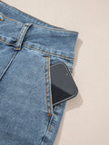 High-Waisted Flare Jeans with Seam Detail - Velora Luxury Fashion