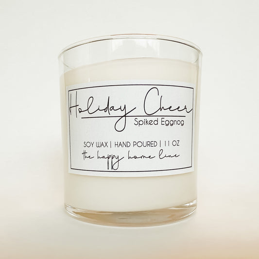 Holiday Cheer Wood Wick Candle - Velora Luxury Fashion