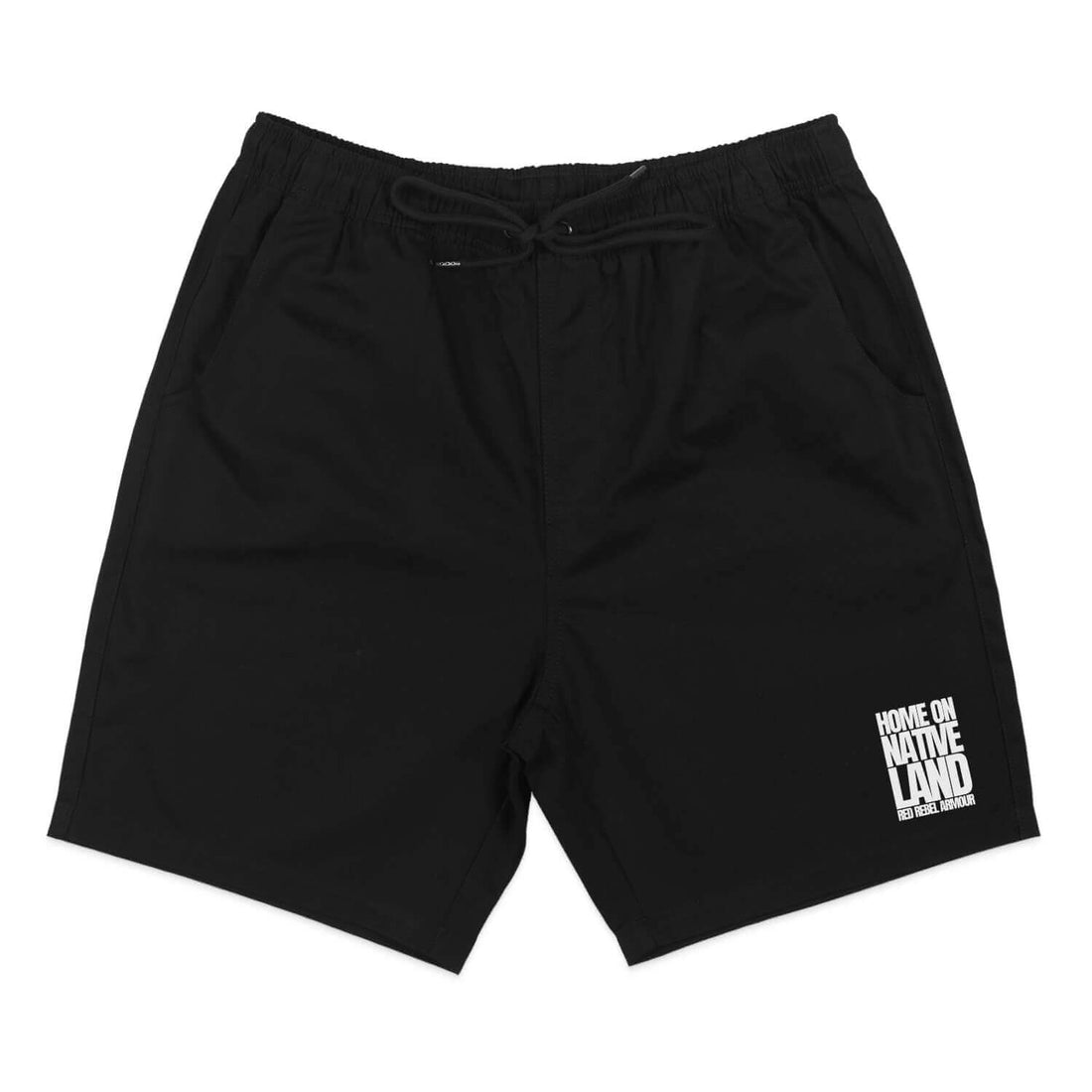 Home On Native Land Shorts - Velora Luxury Fashion