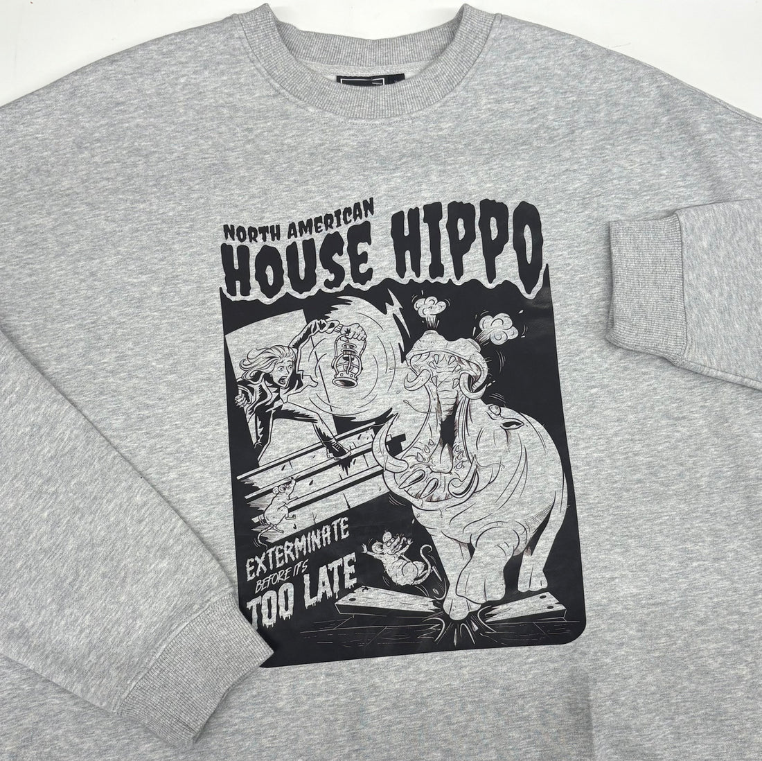 House Hippo Crewneck - Velora Luxury Fashion