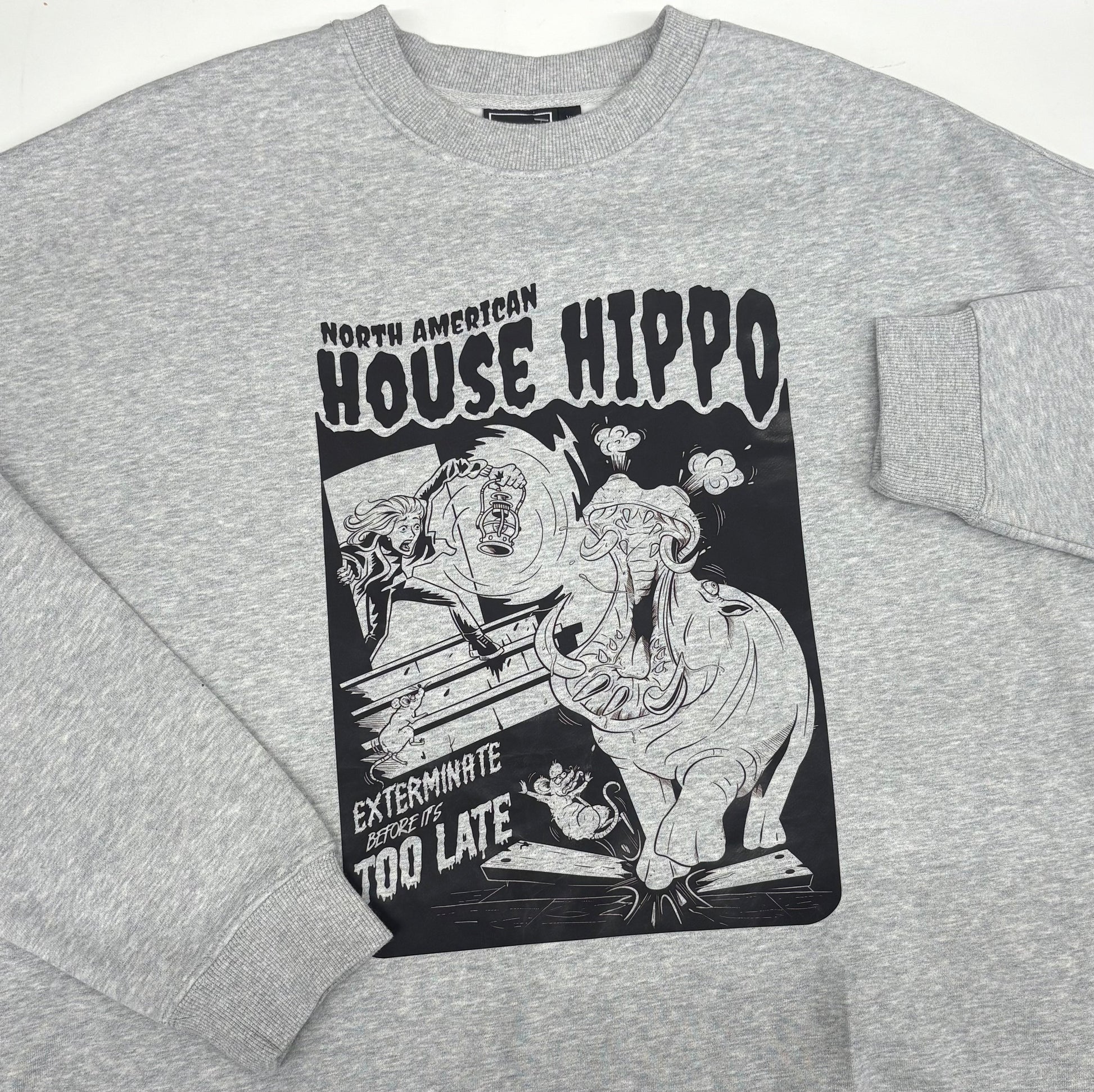 House Hippo Crewneck - Velora Luxury Fashion