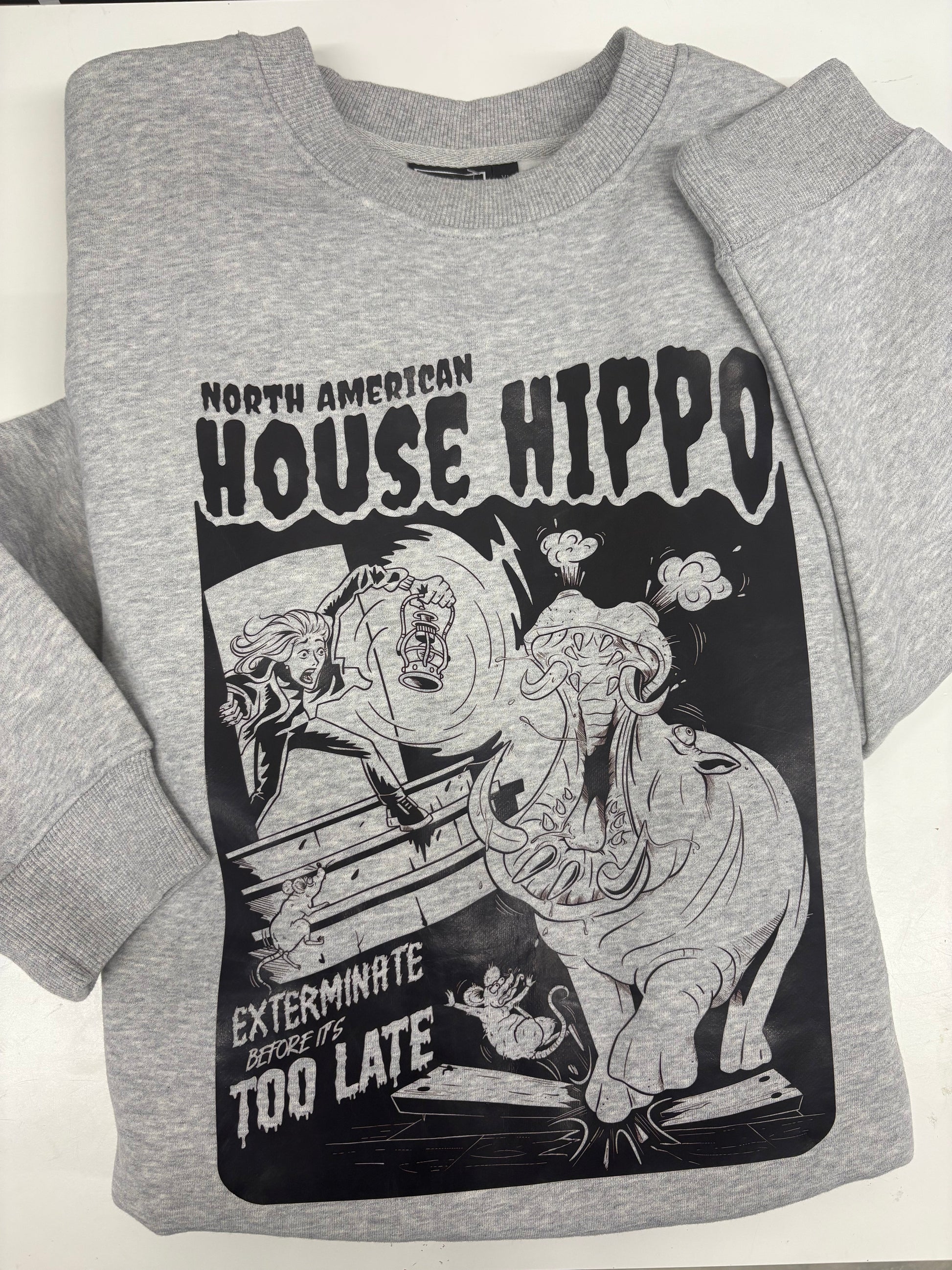 House Hippo Crewneck - Velora Luxury Fashion