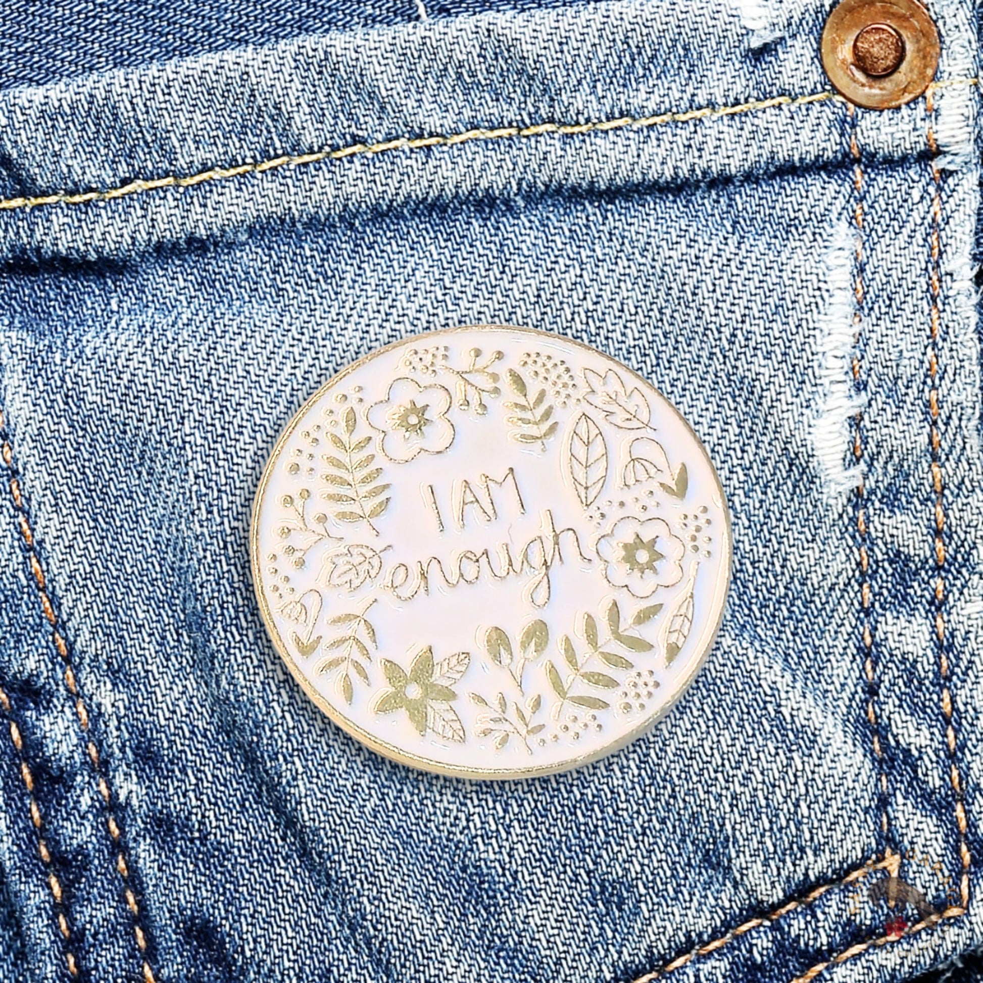I Am Enough | Collectible Pin - Velora Luxury Fashion