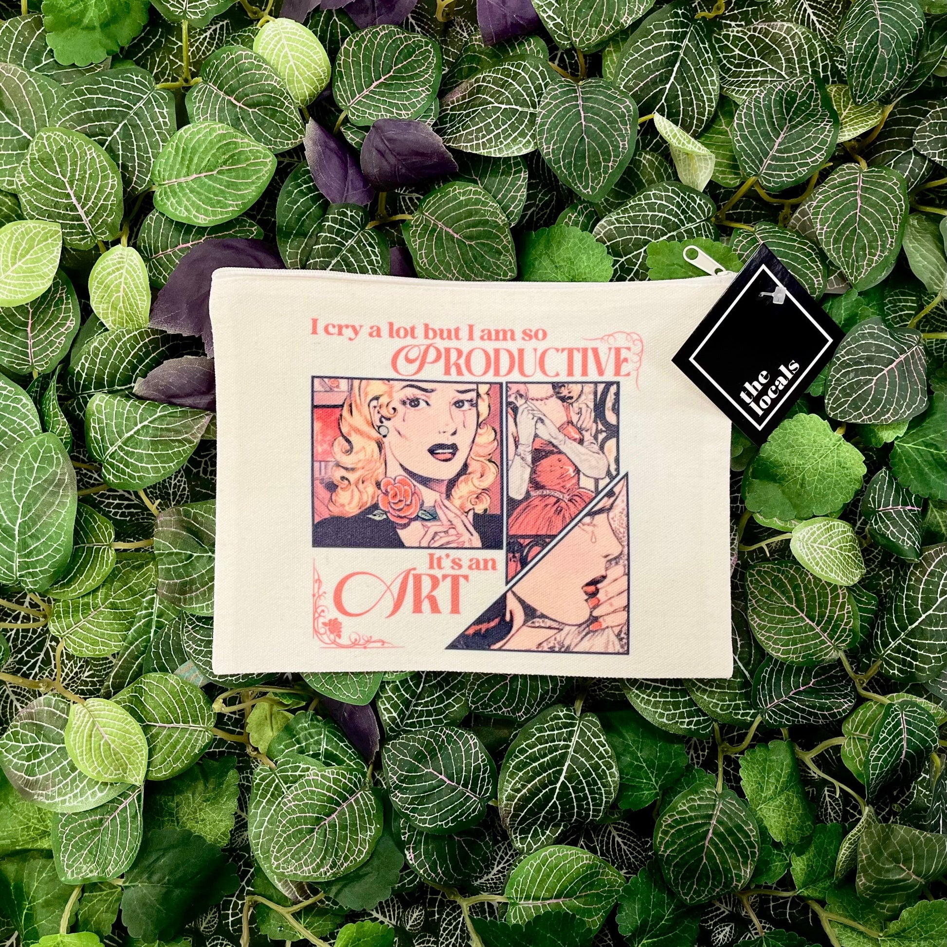 I Cry A Lot Comic - Makeup Bag - Velora Luxury Fashion