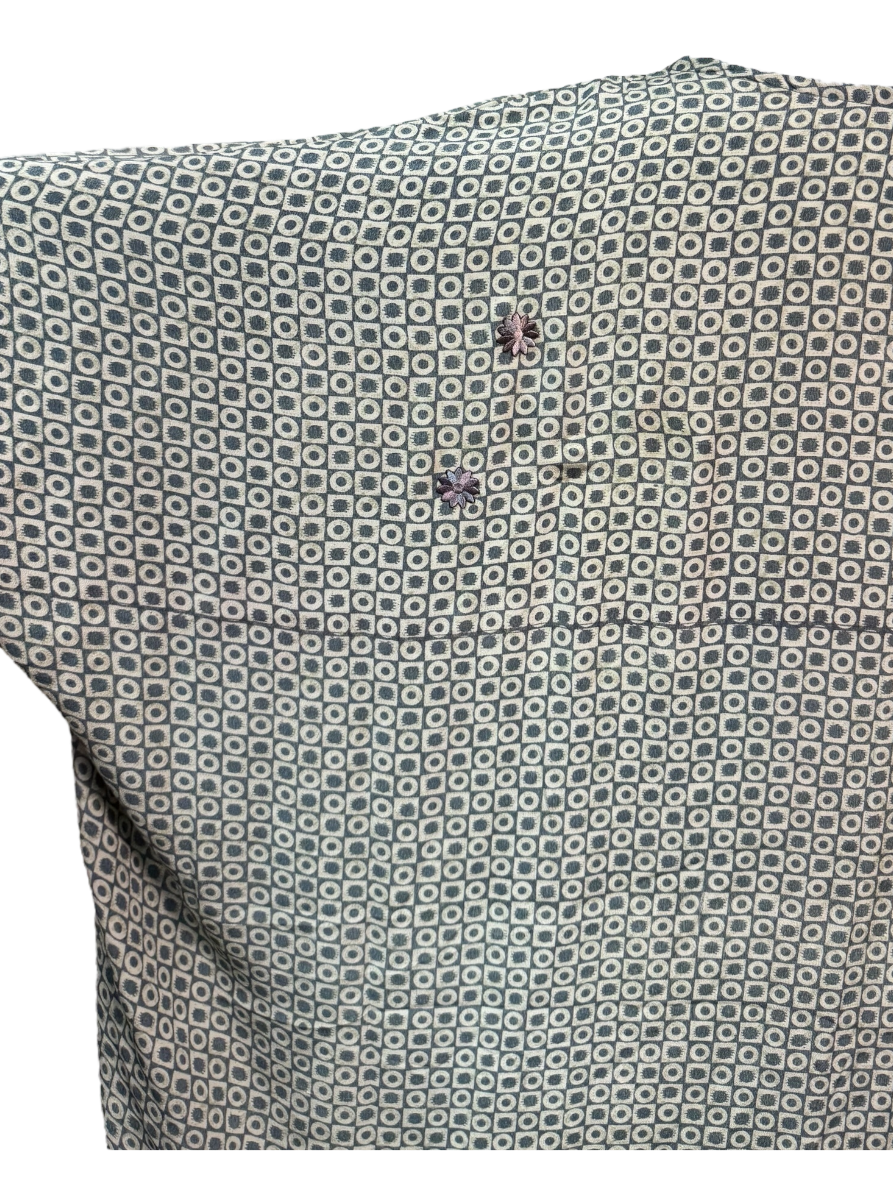 PRC7467 Avatar Pure Silk Short Kaftan Tunic with Slits - Velora