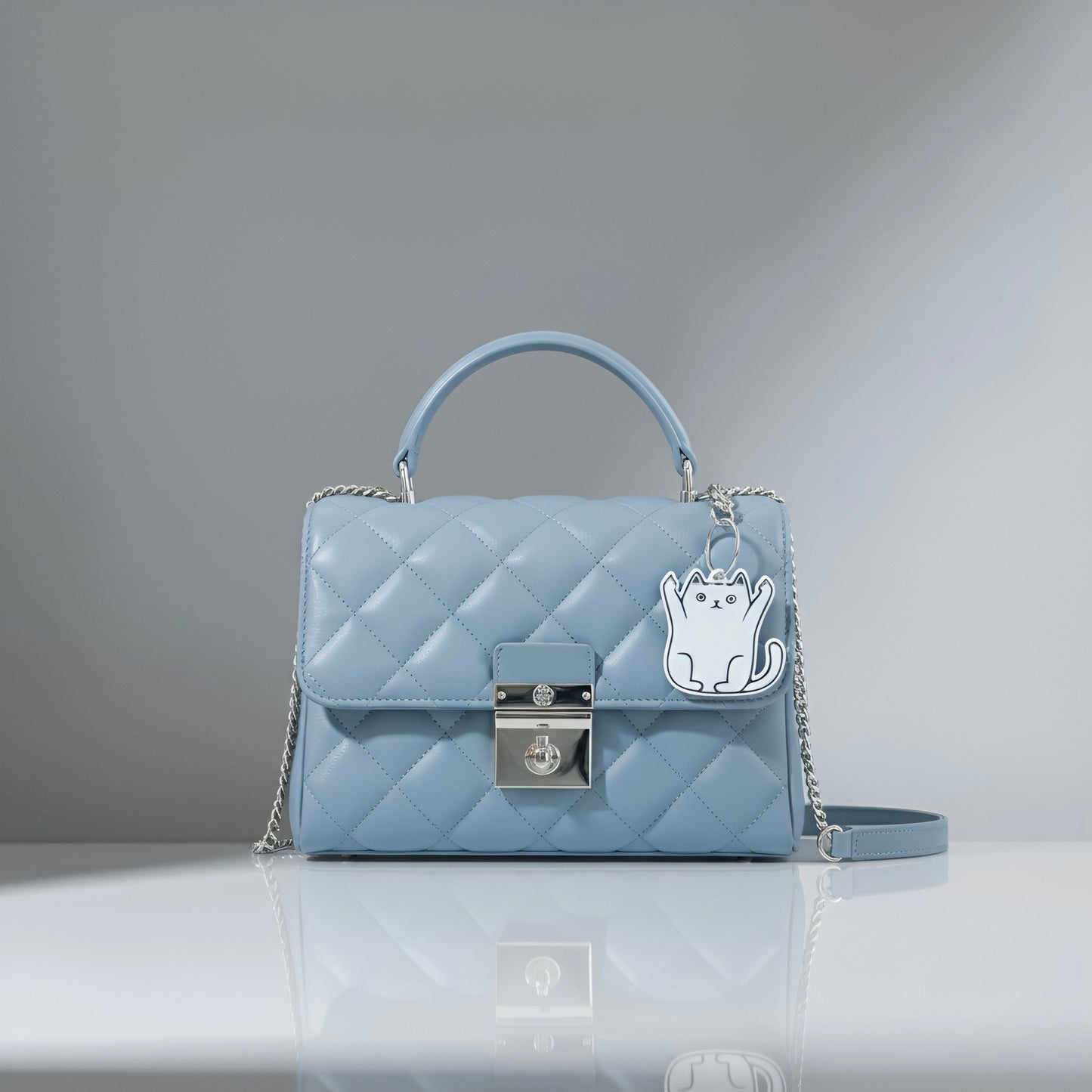 Sassy Cat Bag Charm – Middle Finger Gesture with Cute Style rottaofficial