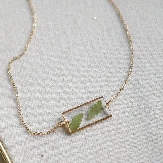 Collier Flo - rectangle( moyen) - Velora