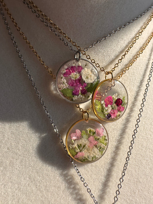 Collier bouquet - rond (moyen) - Velora