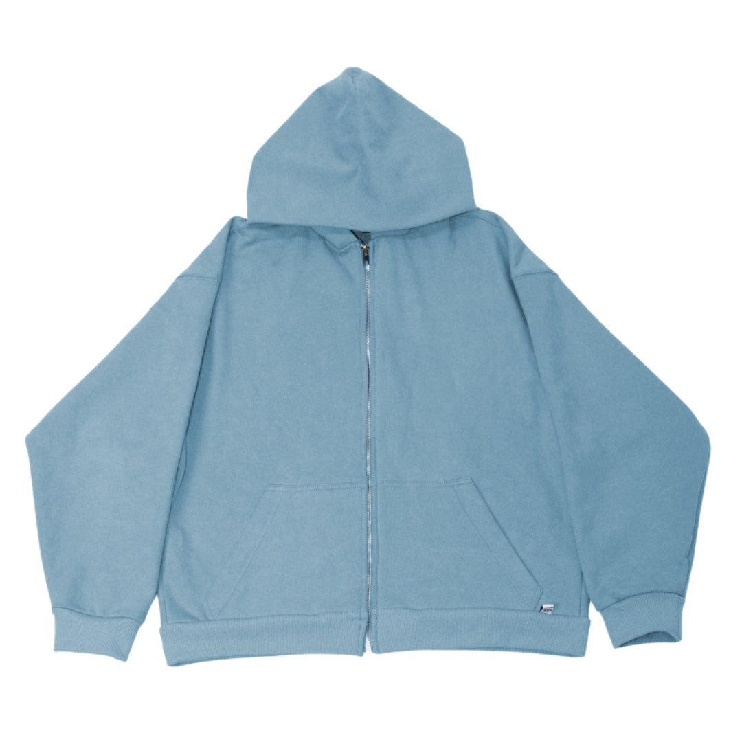 Blue Zip-Up Hoodie