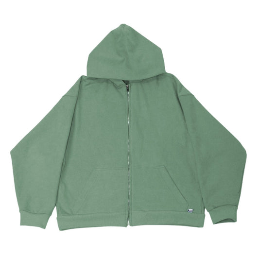 Forest Green Zip-Up Hoodie