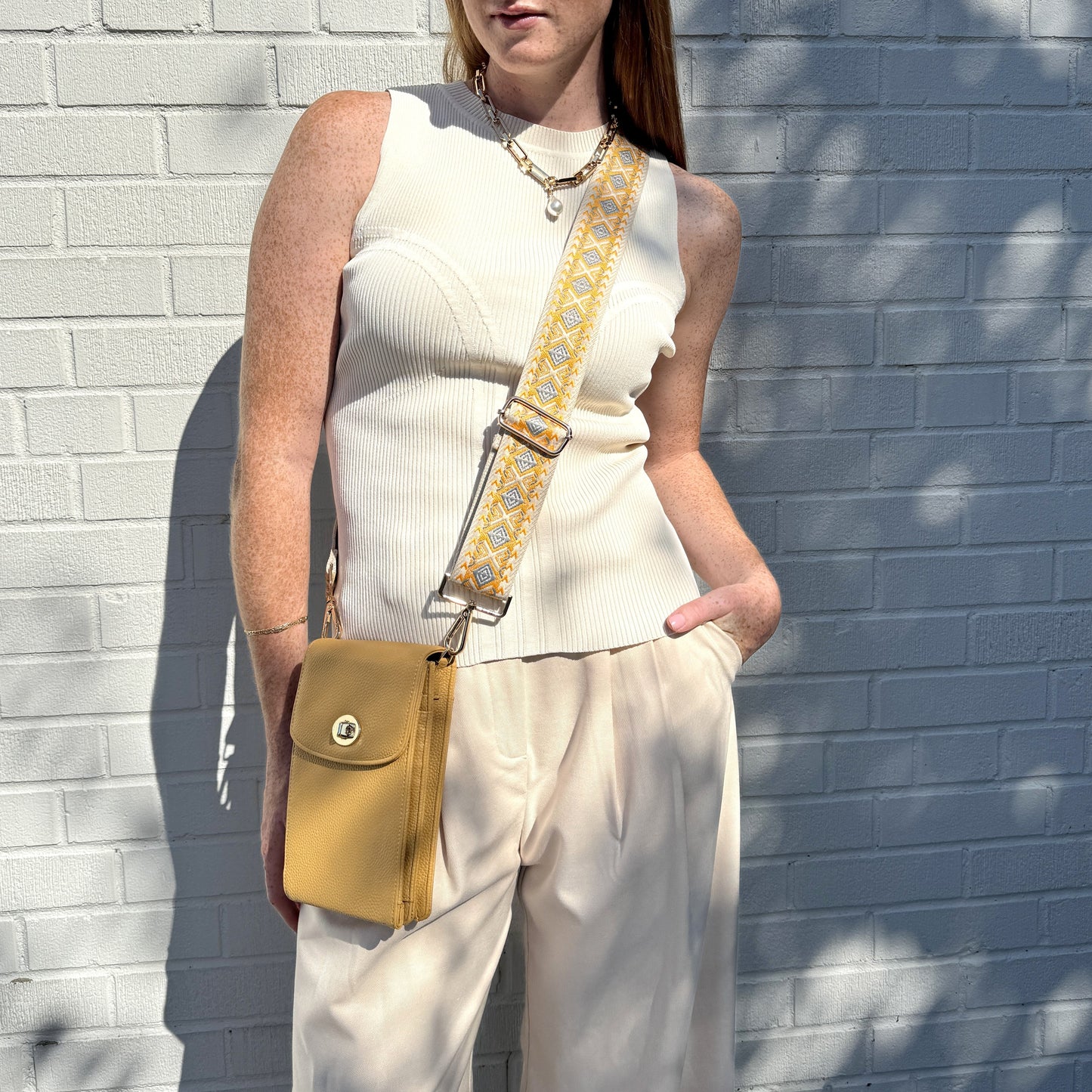 Stevie Woven Strap - Chrome