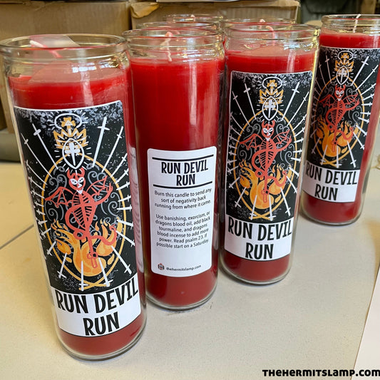 7 Day Candle - Run Devil Run The Hermit's Lamp