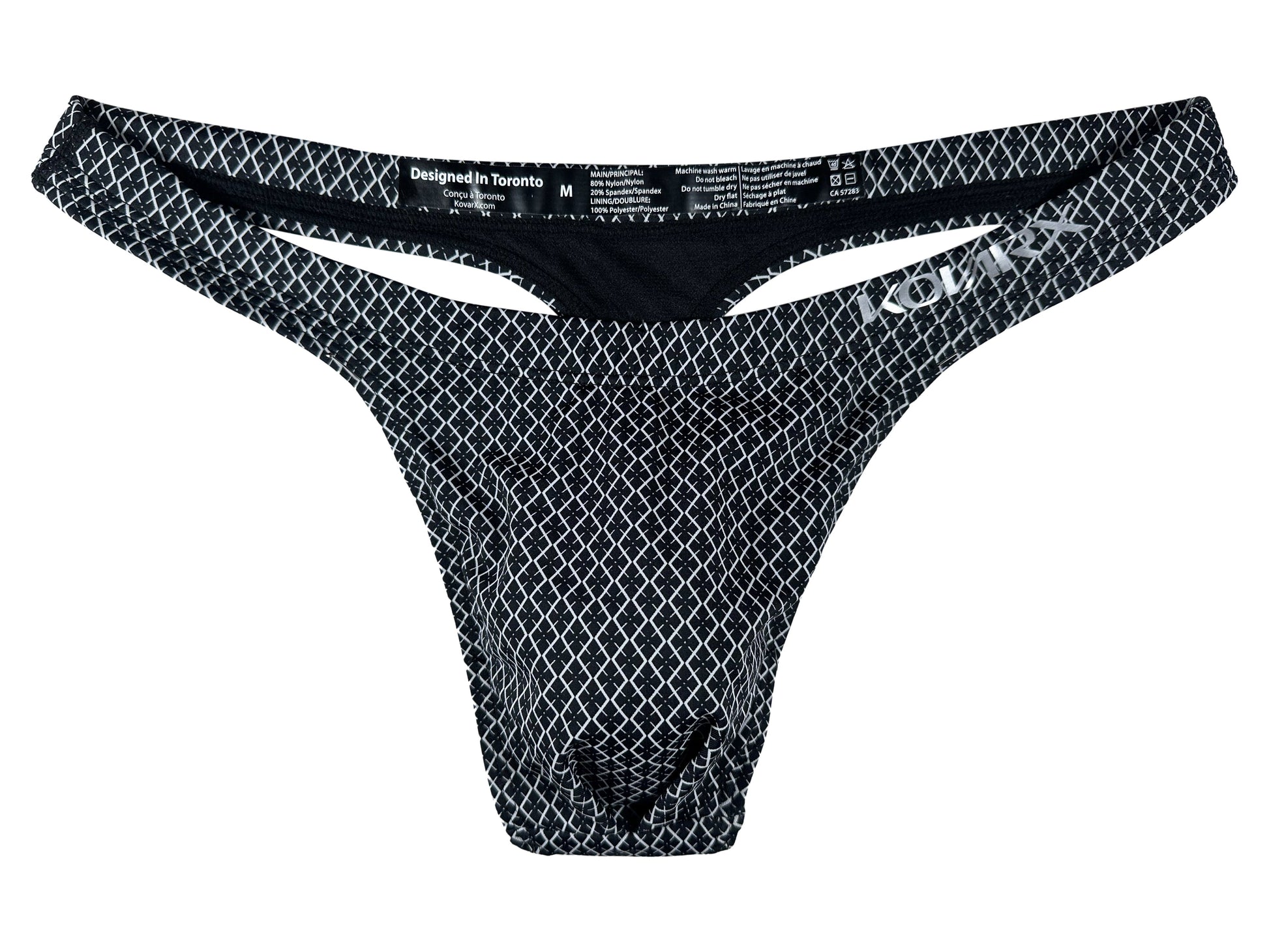 Adonis Swim Thong - Logo Print - Velora Luxury Fashion