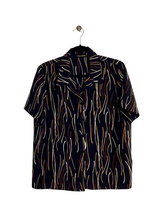 INDULGENCE Regular fit Button-down Top in Black - 16 - Velora