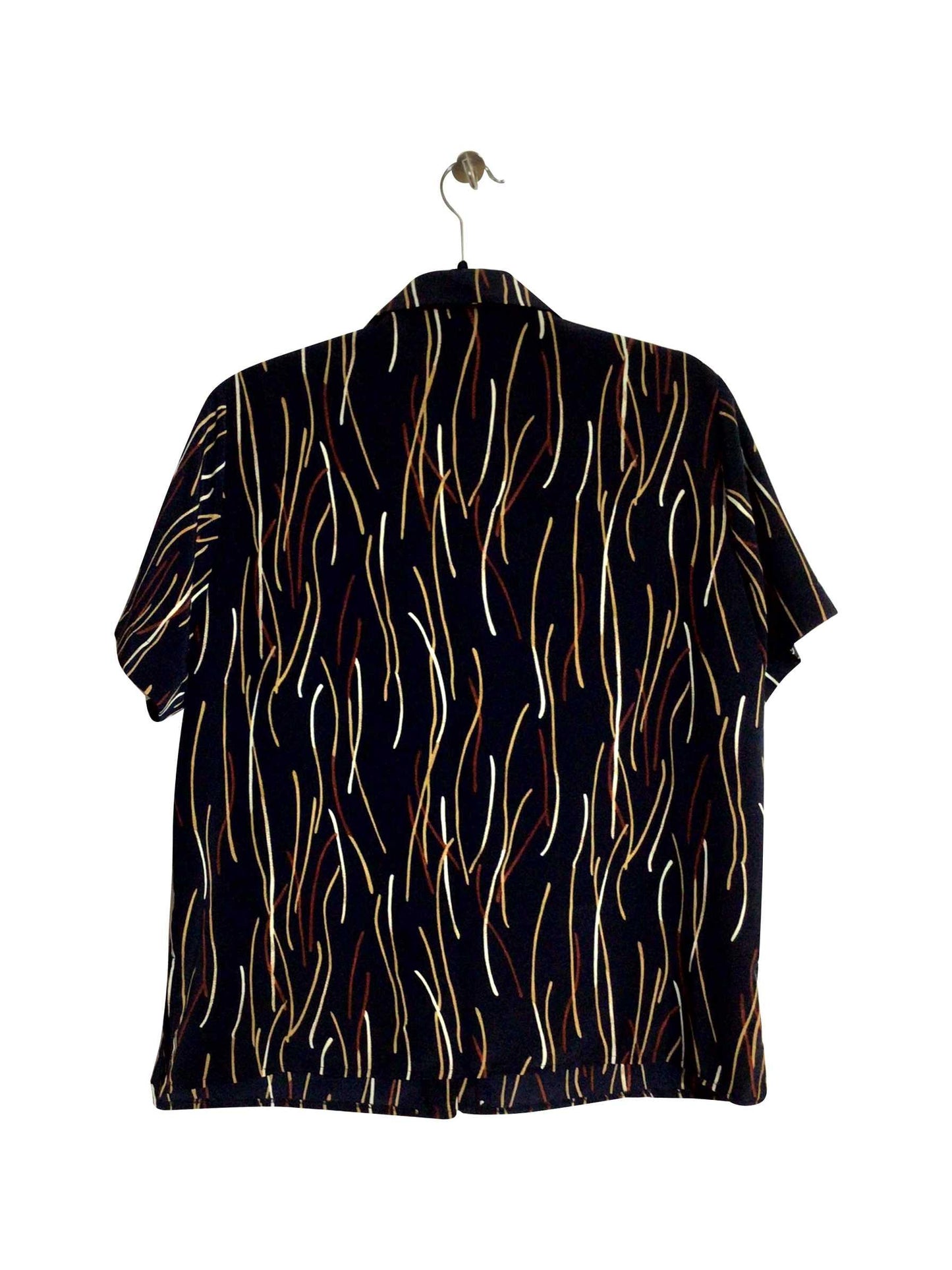 INDULGENCE Regular fit Button-down Top in Black - 16 - Velora