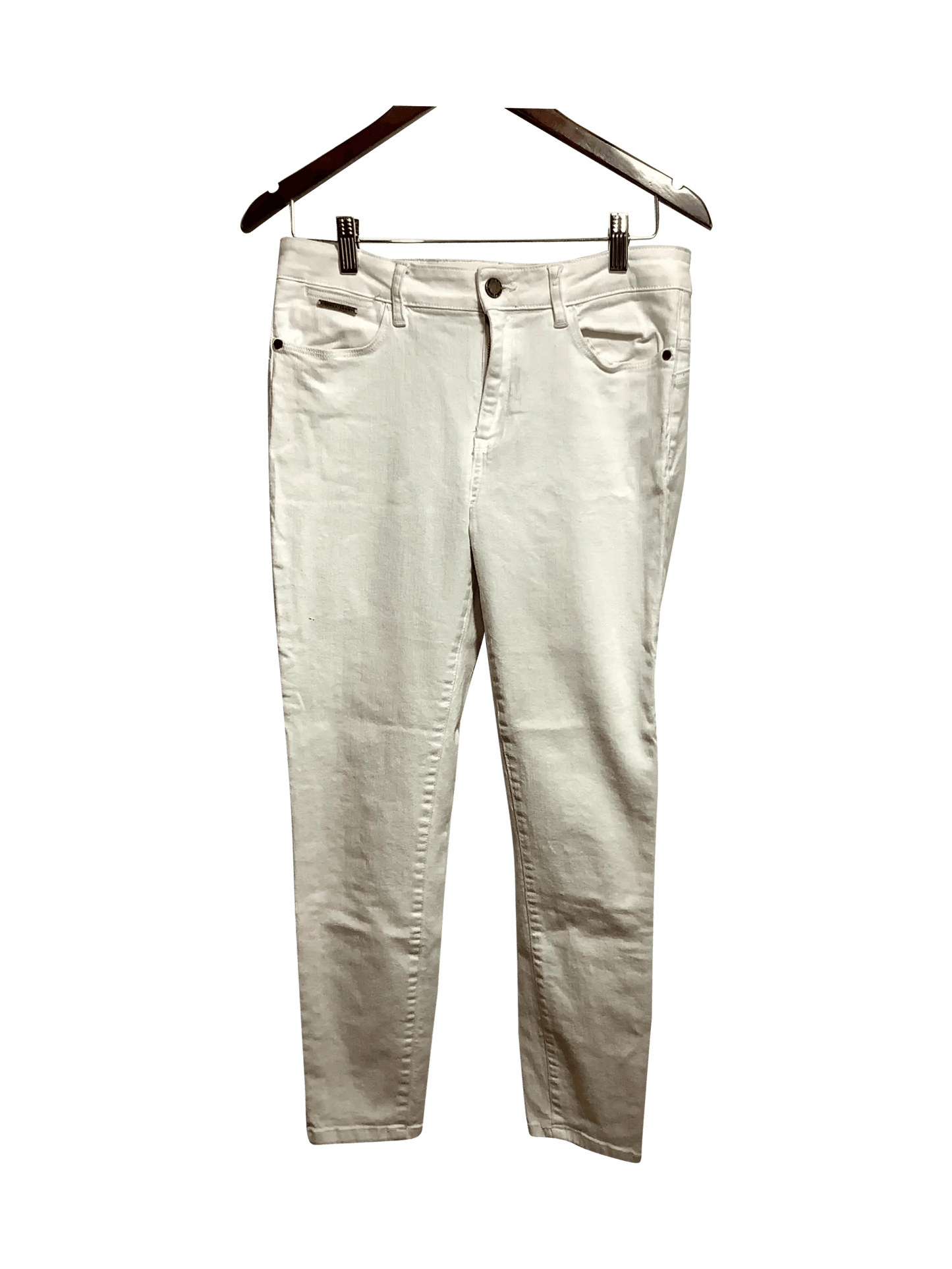 IVANKA TRUMP Regular fit Straight-legged Jean in White - 10 - Velora