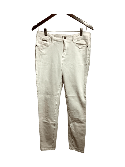 IVANKA TRUMP Regular fit Straight-legged Jean in White - 10 - Velora