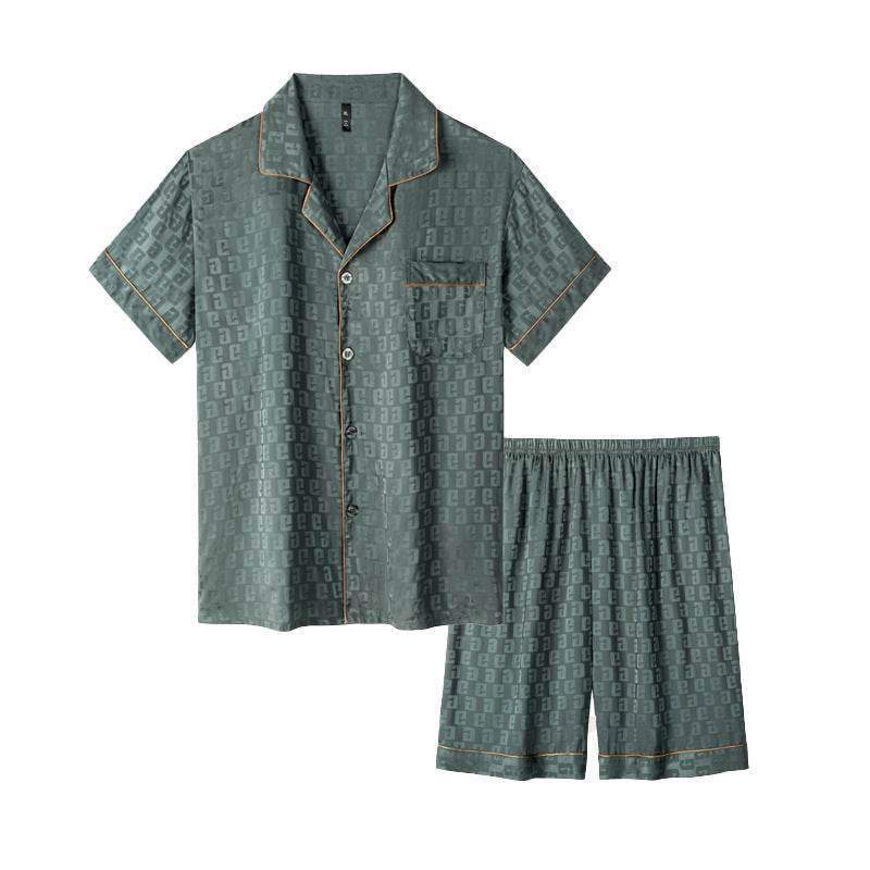 Ice Silk Pajamas Men's Spring And Summer Lightweight Breathable