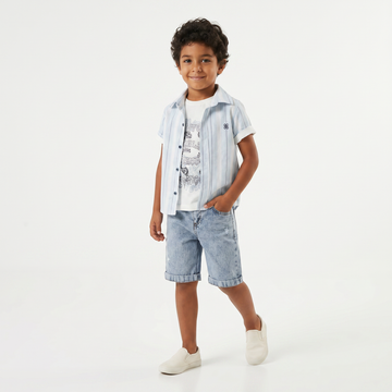 Tyler Stripes Denim Set