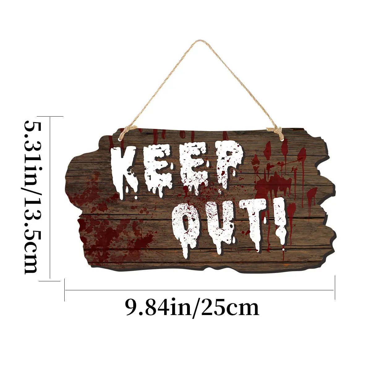 Imitation Wooden Doorplate Ghost Festival Haunted House Horror Atmosphere Decoration - Velora