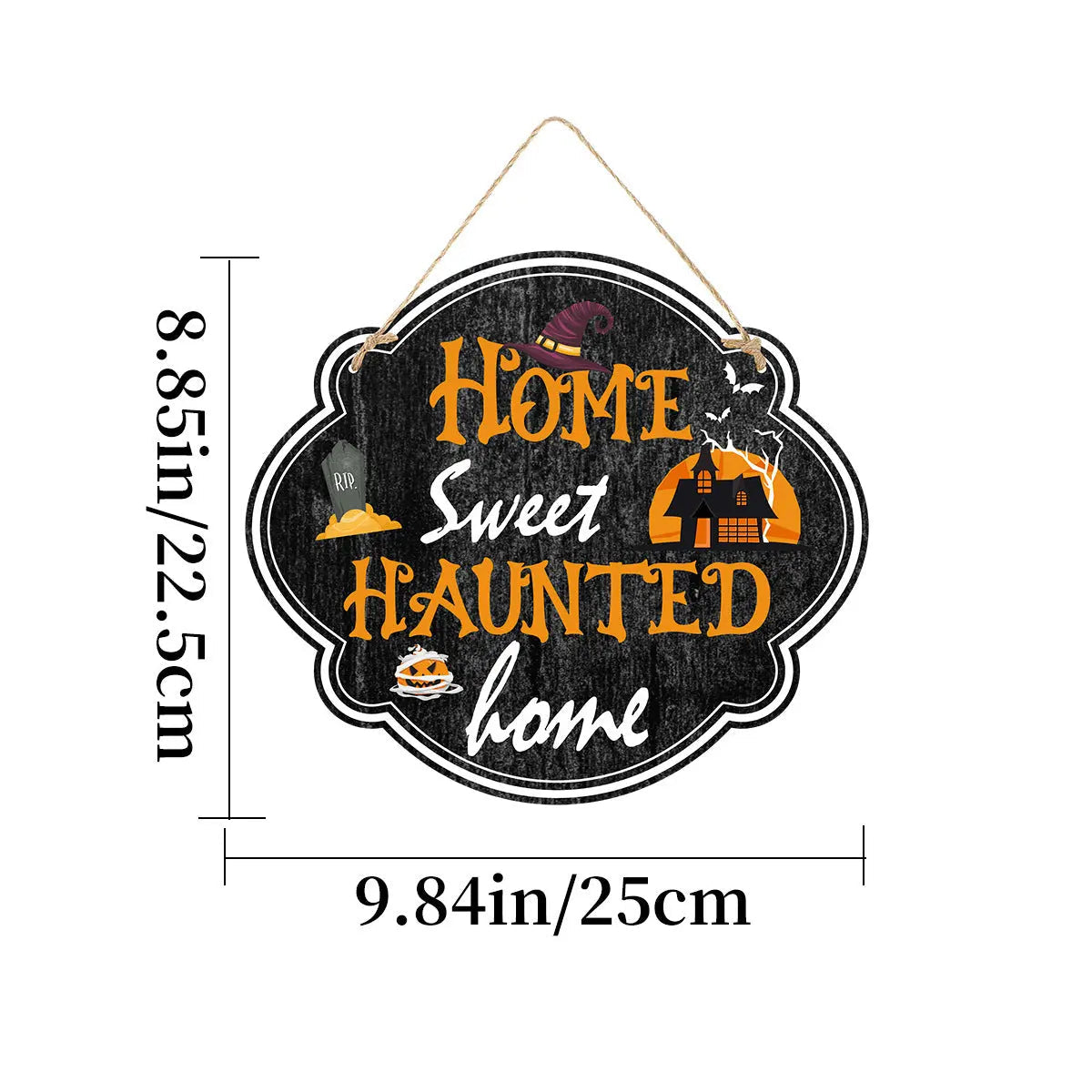 Imitation Wooden Doorplate Ghost Festival Haunted House Horror Atmosphere Decoration - Velora