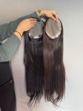 Indian Hair Topper - Velora Luxury Fashion