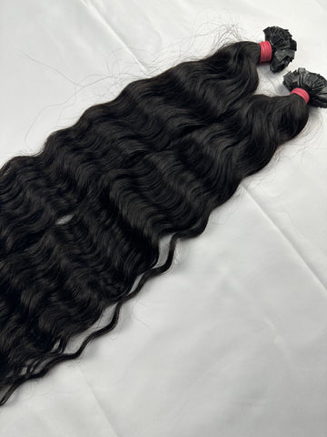 Indian Virgin Loose Curly Flat Tips - Velora Luxury Fashion
