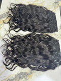 Indian Virgin Wavy Clip On Set - Velora Luxury Fashion