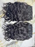 Indian Virgin Wavy Clip On Set - Velora Luxury Fashion