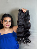 Indian virgin wavy bundles - Velora Luxury Fashion