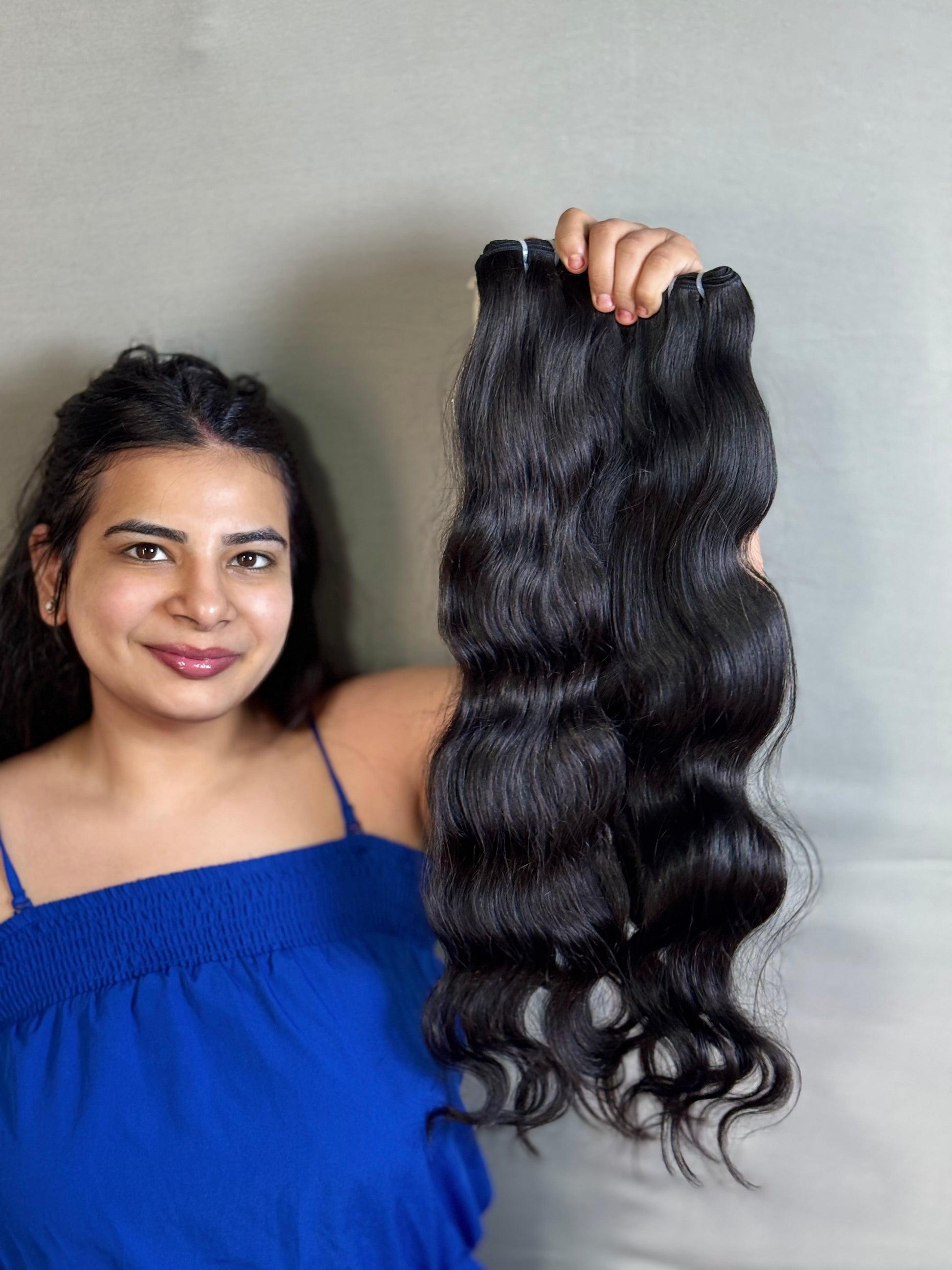 Indian virgin wavy bundles - Velora Luxury Fashion