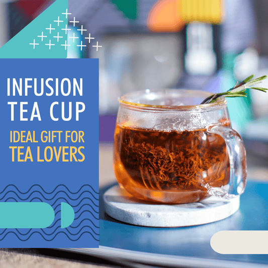 Infusion Glass Tea Cup with Infuser for Loose Tea - Velora Luxury Fashion