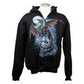 J&L Imports Men's Moon and Dragon Zip-Up Hoodie - Velora Luxury Fashion