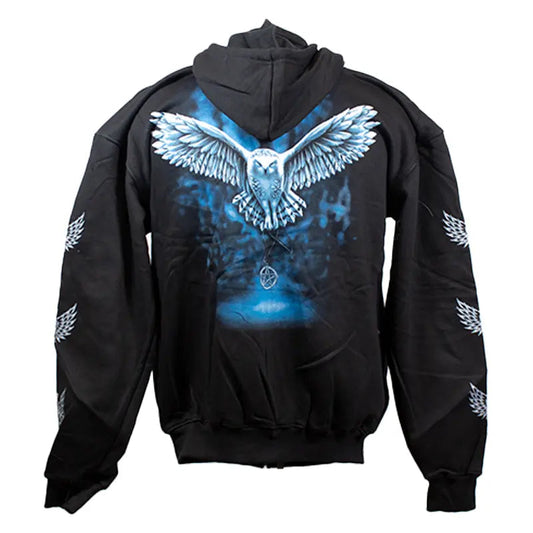 J&L Imports Men's Owl  Zip-Up Hoodie - Velora Luxury Fashion