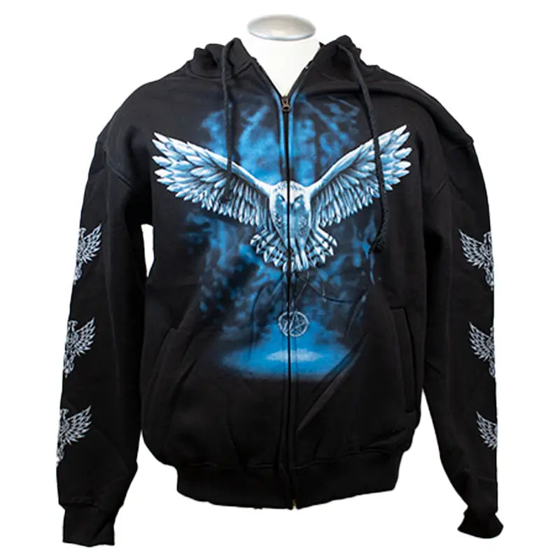 J&L Imports Men's Owl  Zip-Up Hoodie - Velora Luxury Fashion