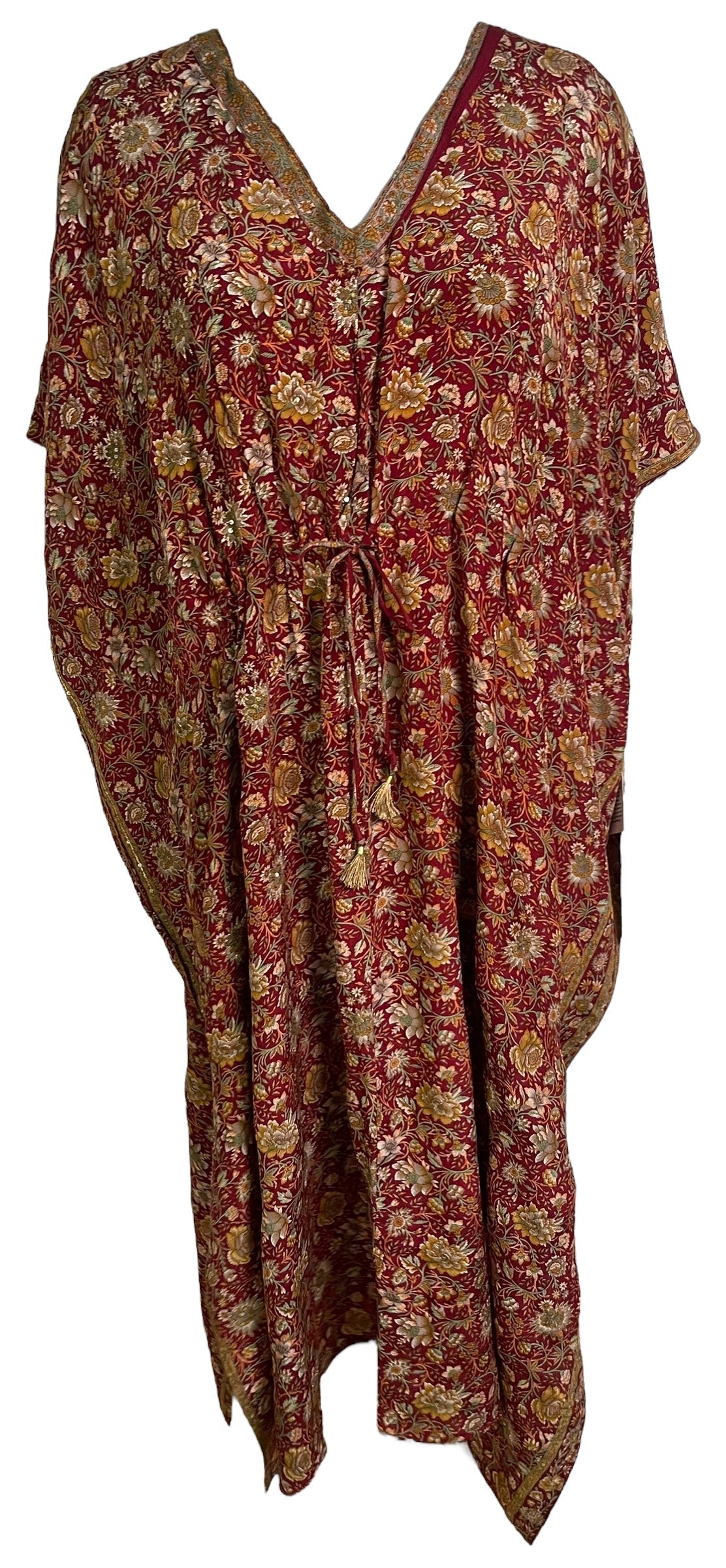 PRC6765 Avatar Pure Silk Maxi Kaftan - Velora
