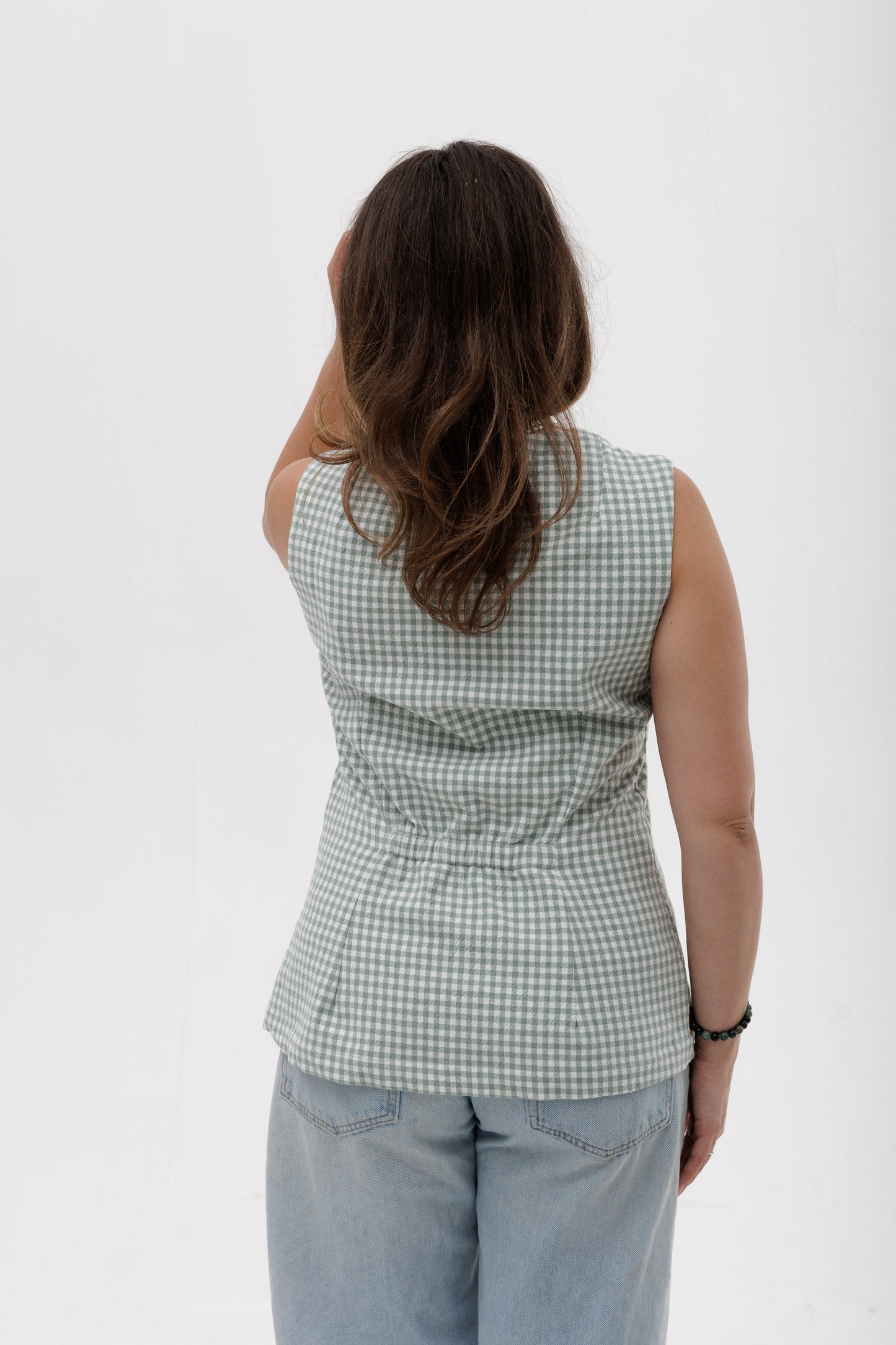 Veste Gingham en coton bio