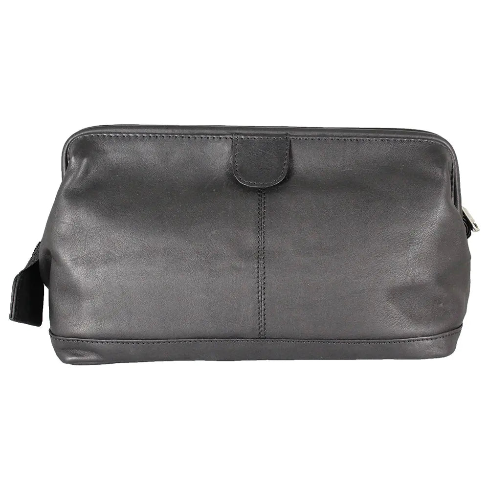 JBG International Structured Leather Toiletry Bag - Velora Luxury Fashion