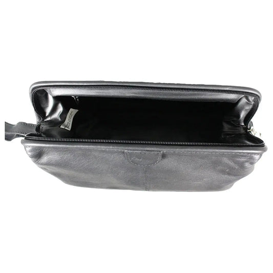 JBG International Structured Leather Toiletry Bag - Velora Luxury Fashion