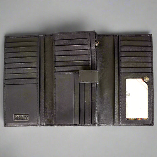 JBG International Women's Trifold RFID Leather Wallet - Velora Luxury Fashion